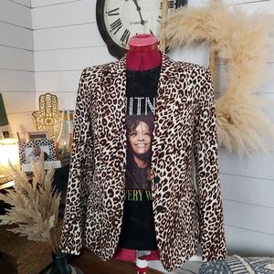 NWOT GUESS Blazer Leopard Print small